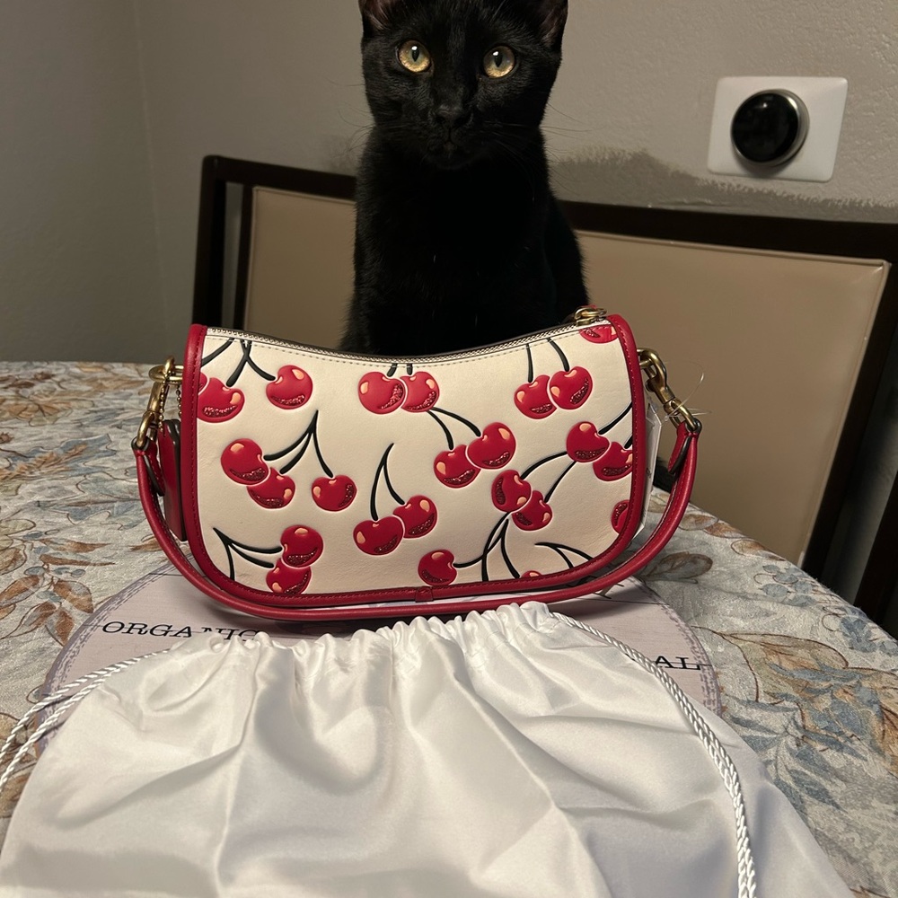 Coach Red and White/Cherries Shoulder Bag